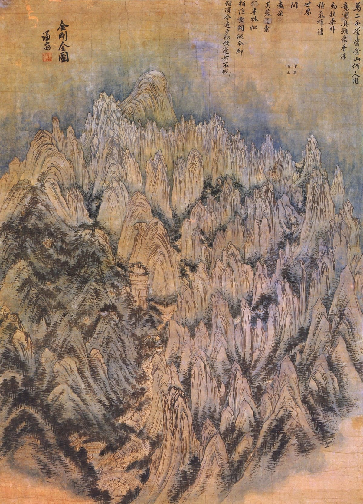 Geumgangjeondo (Vue générale du mont Geumgang)