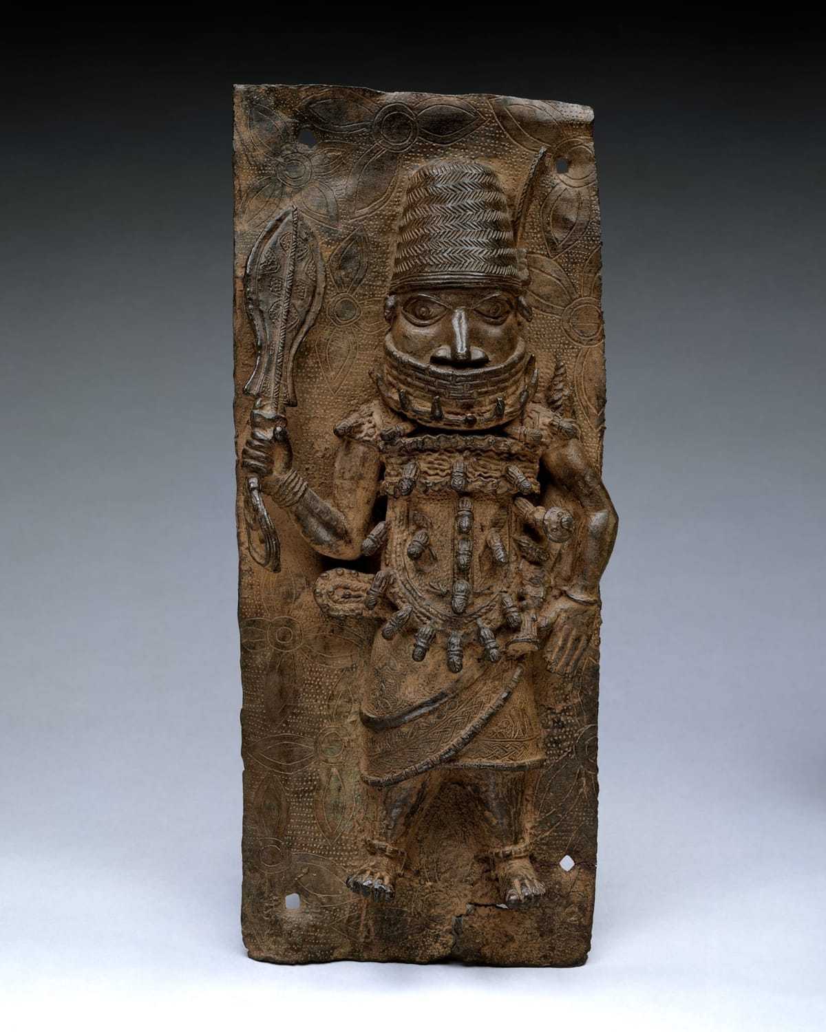 Plaque de guerrier du Bénin