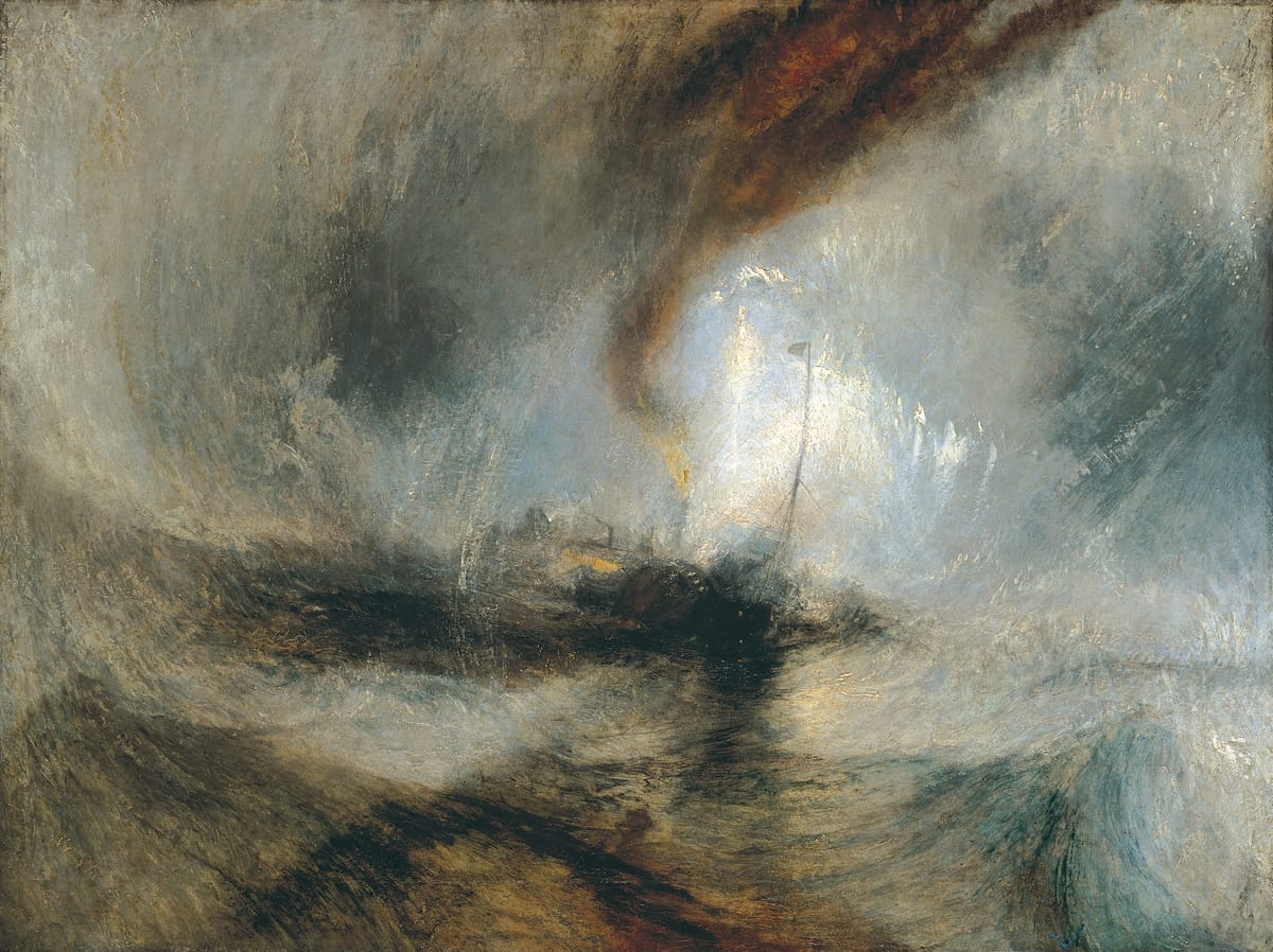 Snow Storm — Steam-Boat off a Harbour's Mouth