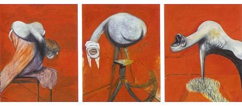 Three Studies for Figures at the Base of a Crucifixion